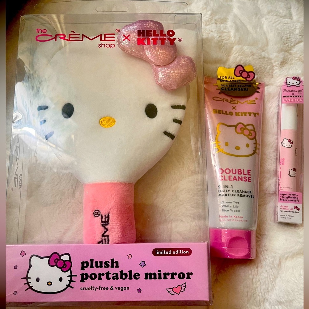 Mirror, double cleanse, mascara